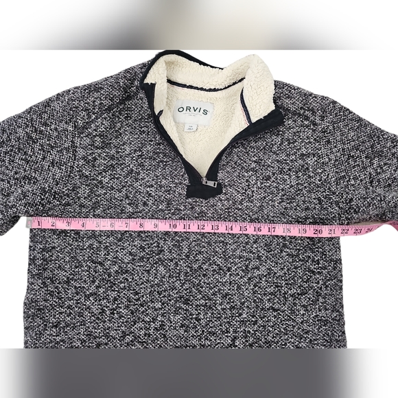 Orvis Men's Sherpa Lined 1/4 Zip Pullover - Size Large  A0116 - Picture 4 of 8